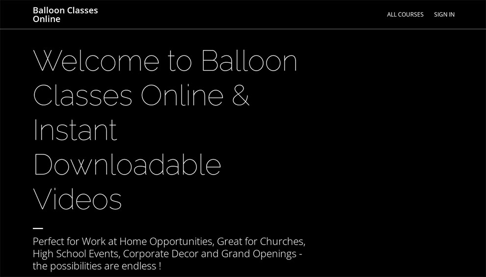 Balloon Classes Online & Instant 