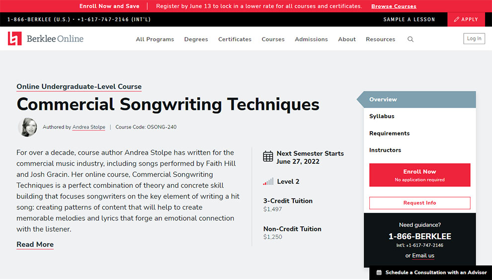 Best Online songwriting courses