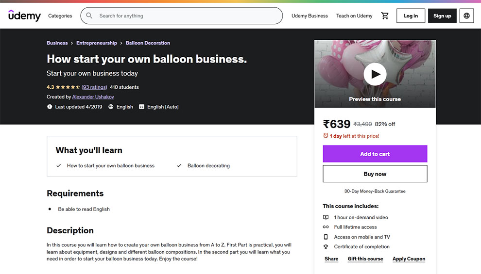 How to start your own balloon business