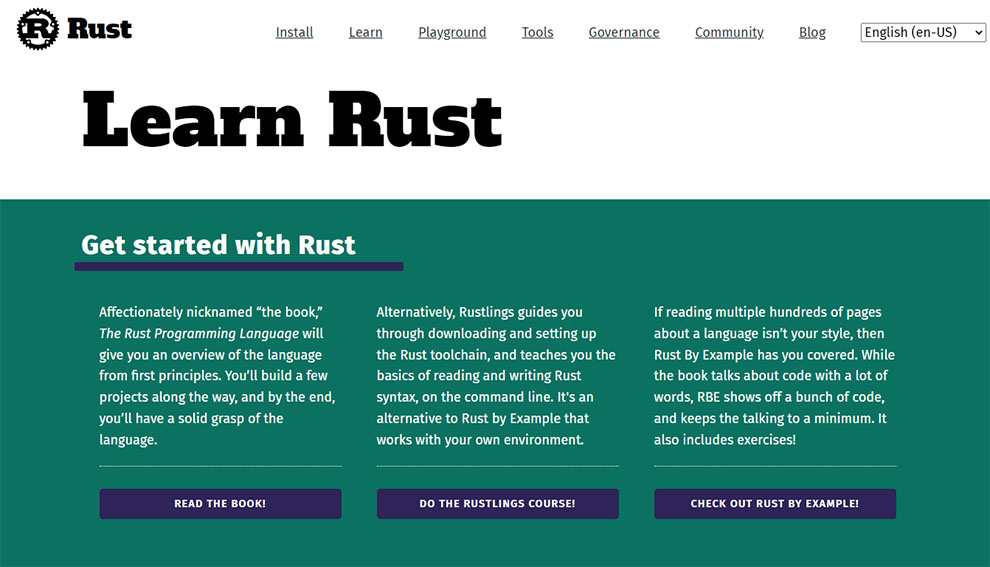 Learn Rust