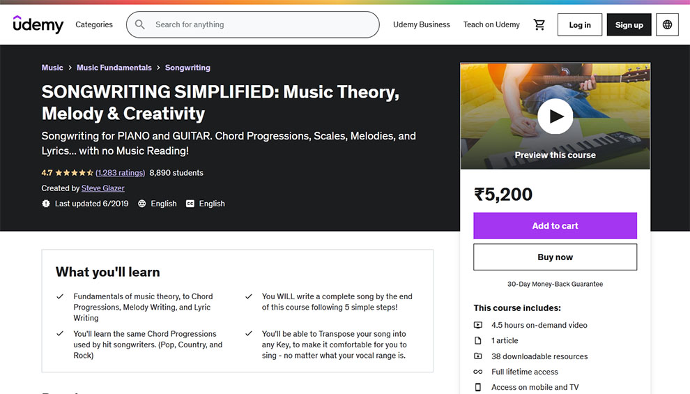 Songwriting simplified: Music theory, melody & creativity 