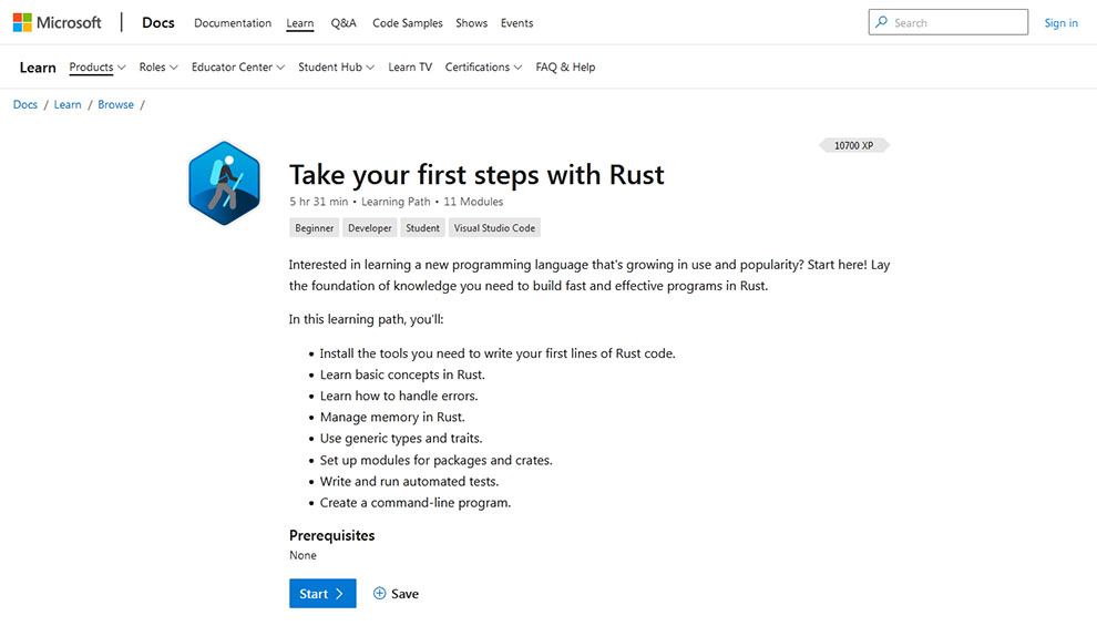 Take Your First Steps With Rust