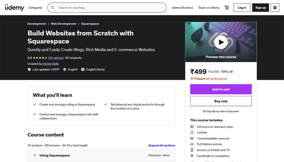 Build Websites from Scratch with Squarespace