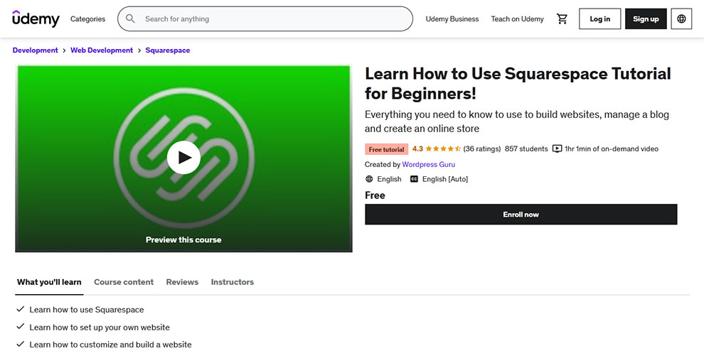 Learn How to Use Squarespace Tutorial for Beginners