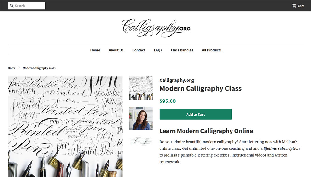 Modern Calligraphy Class
