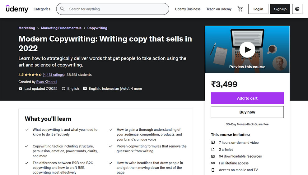 Modern Copywriting: Writing Copy that Sells in 2022