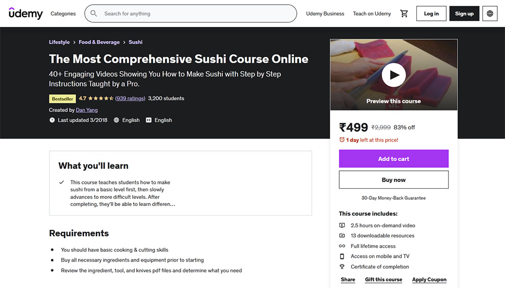 The Most Comprehensive Sushi Course Online 