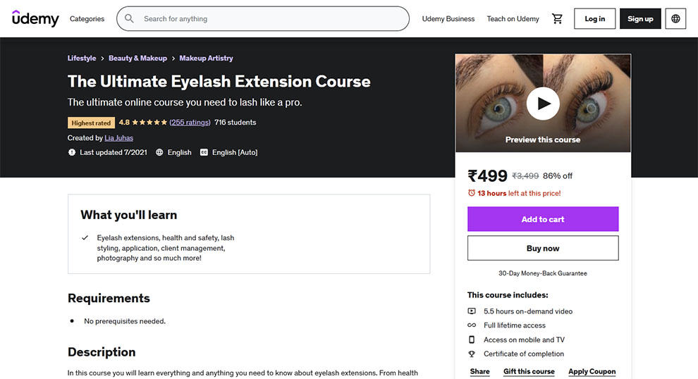 The Ultimate Eyelash Extension Course
