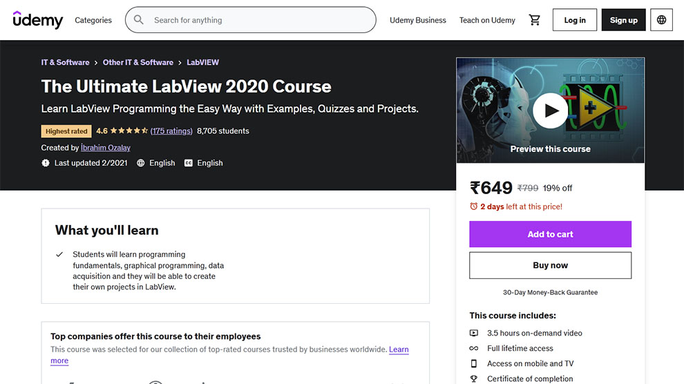 The Ultimate LabView 2020 Course