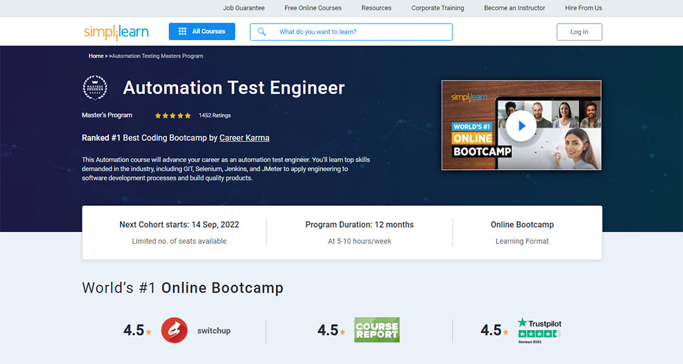 Automation Test Engineer