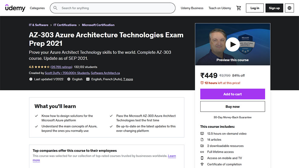 AZ-303 Azure Architecture Technologies Exam Prep 2021