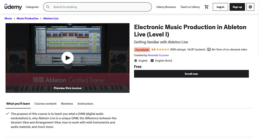 Electronic Music Production in Ableton Live