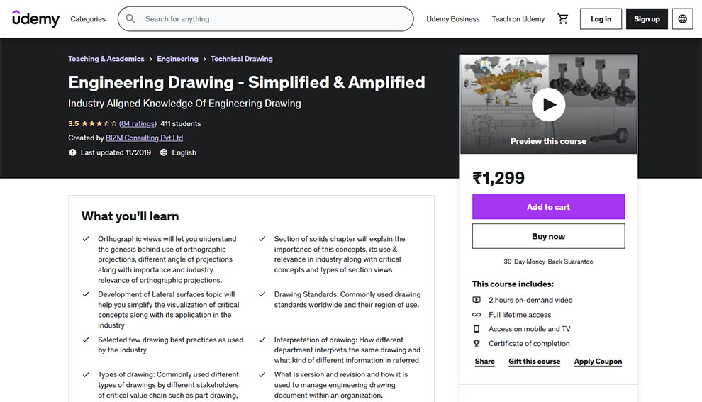 Engineering Drawing: Simplified and Amplified 