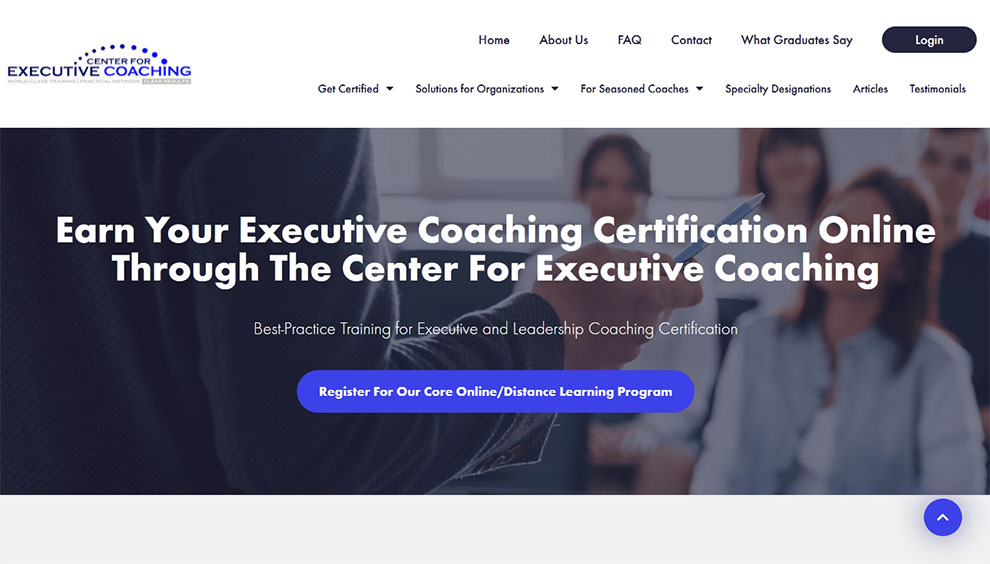 Executive Coaching Certification Online