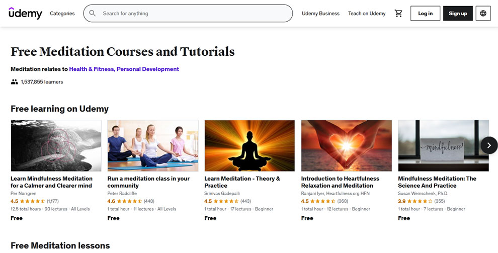 Free Meditation Courses and Tutorials 