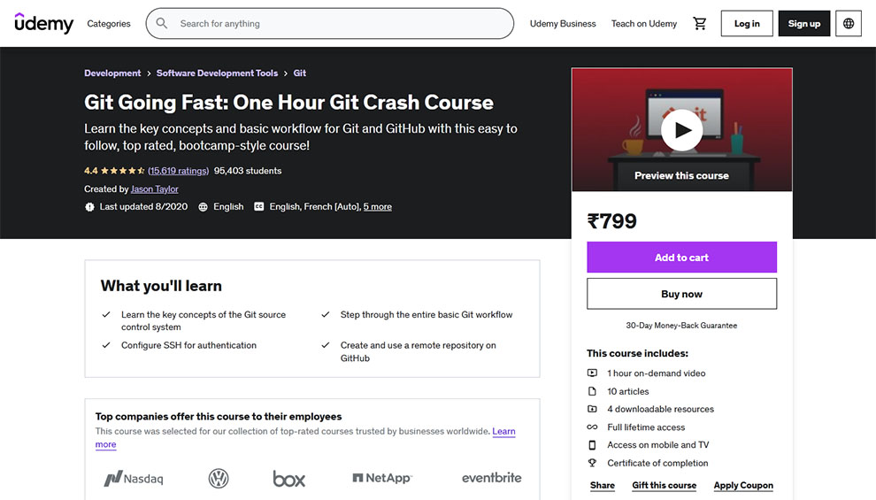 Git Going Fast: One Hour Git Crash Course
