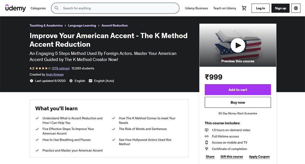 Improve Your American Accent - The K Method Accent Reduction