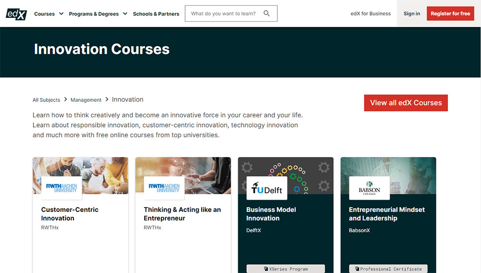 Best Online Innovation Courses 