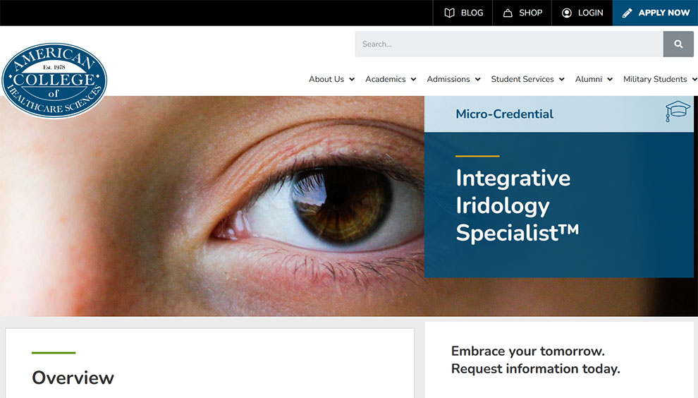 Integrative Iridology Specialist