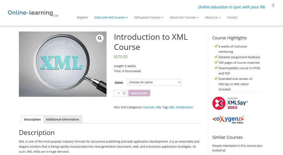 Introduction to XML Course
