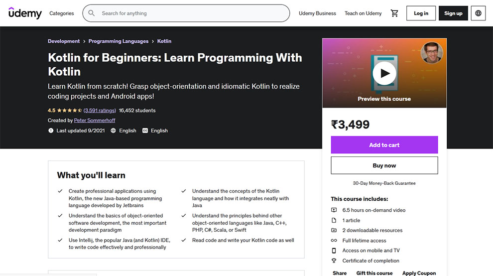 Kotlin for Beginners: Learn Programming with Kotlin