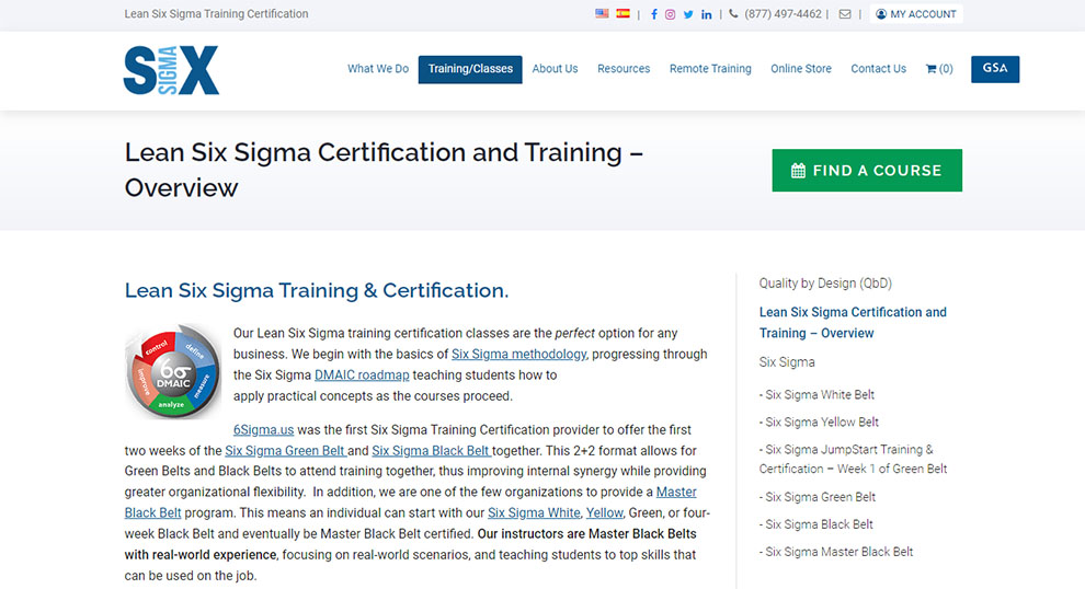 Lean Six Sigma Certification and Training 