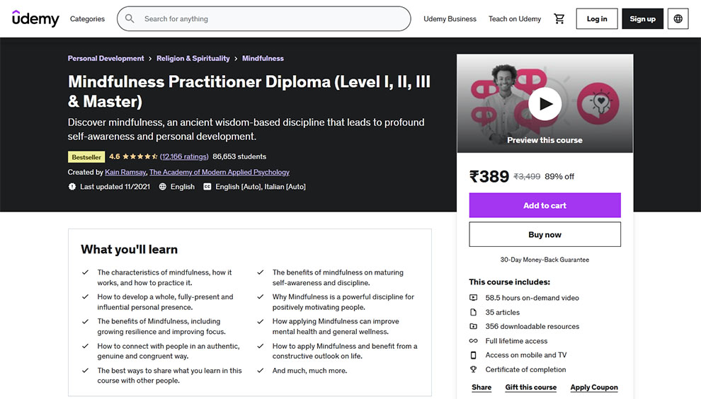 Mindfulness Practitioner Diploma