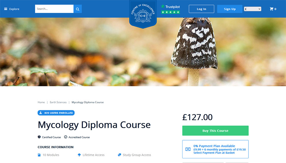 Mycology Diploma Course