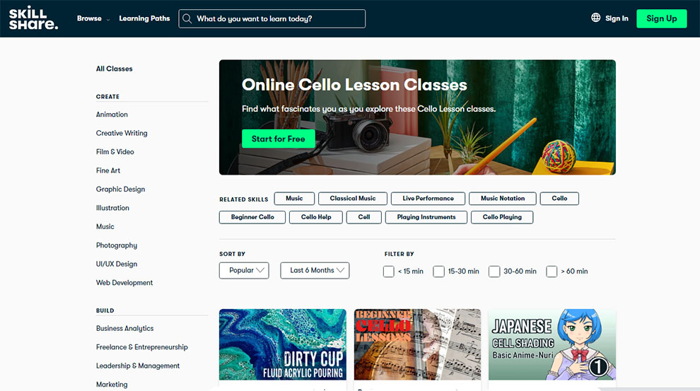 Online Cello Lesson Classes