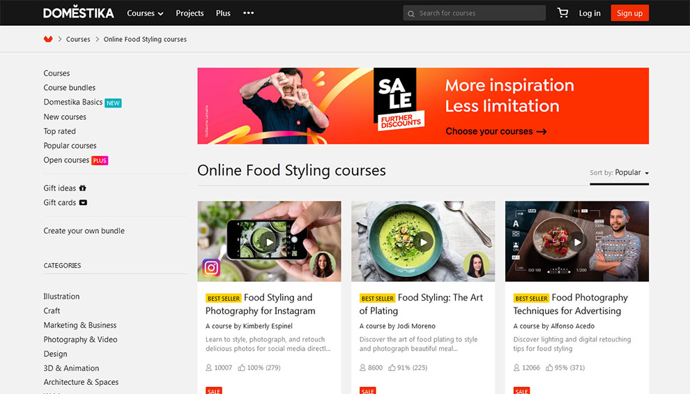 Online Food Styling courses