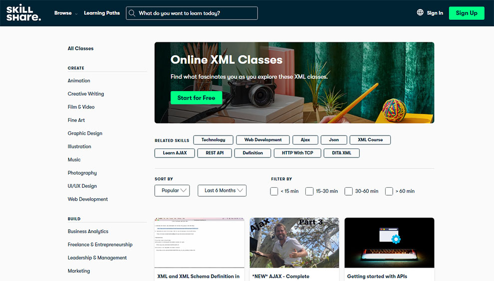 Online XML Classes