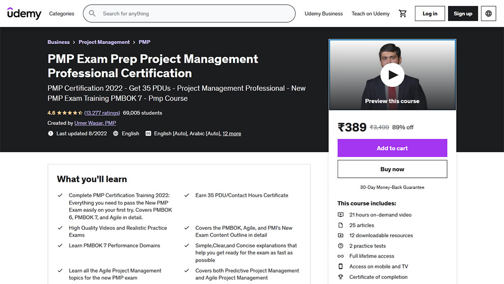 PMP Exam Prep Project Management Professional Certification