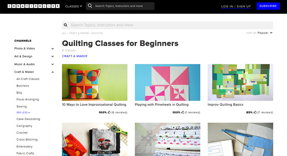 Quilting Classes for Beginners