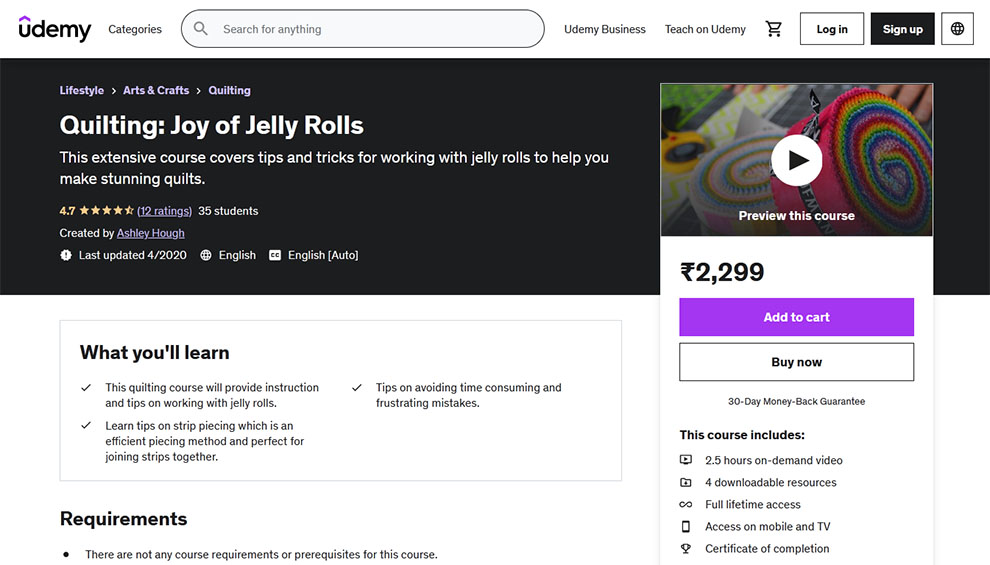 Quilting: Joy of Jelly Rolls
