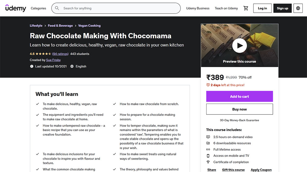 Raw Chocolate Making with Chocomama