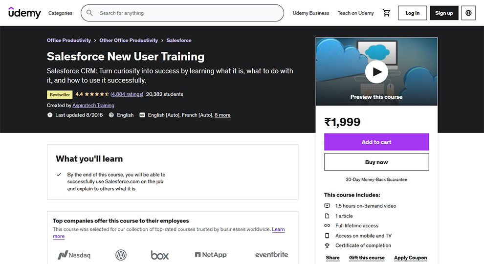 Salesforce New User Training