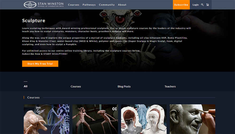 Sculpting courses online