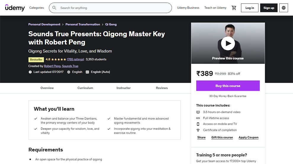 Sounds True Presents: Qigong Master Key with Robert Peng