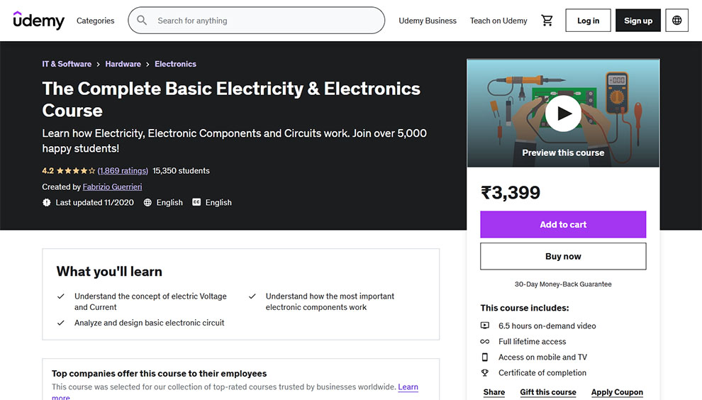 The Complete Basic Electricity & Electronics Course