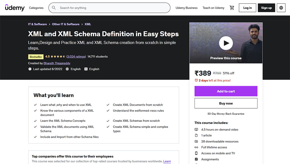XML and XML Schema Definition in Easy Steps 