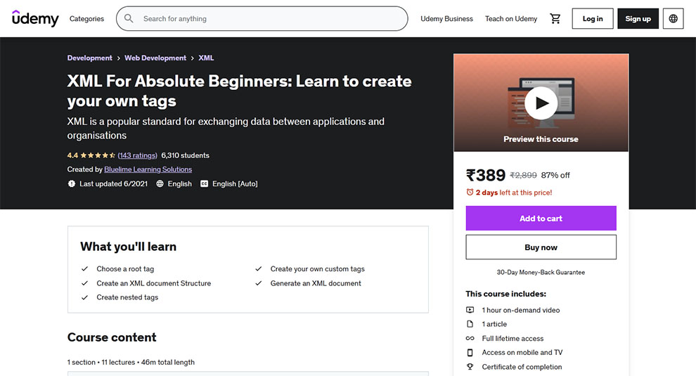 XML For Absolute Beginners: Learn to create your tags
