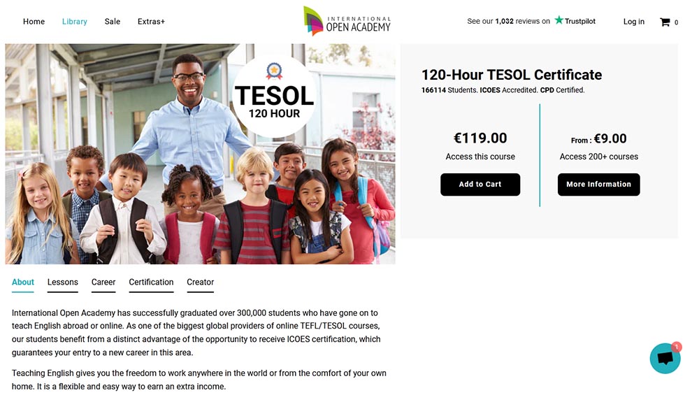 120-Hour TESOL Certificate