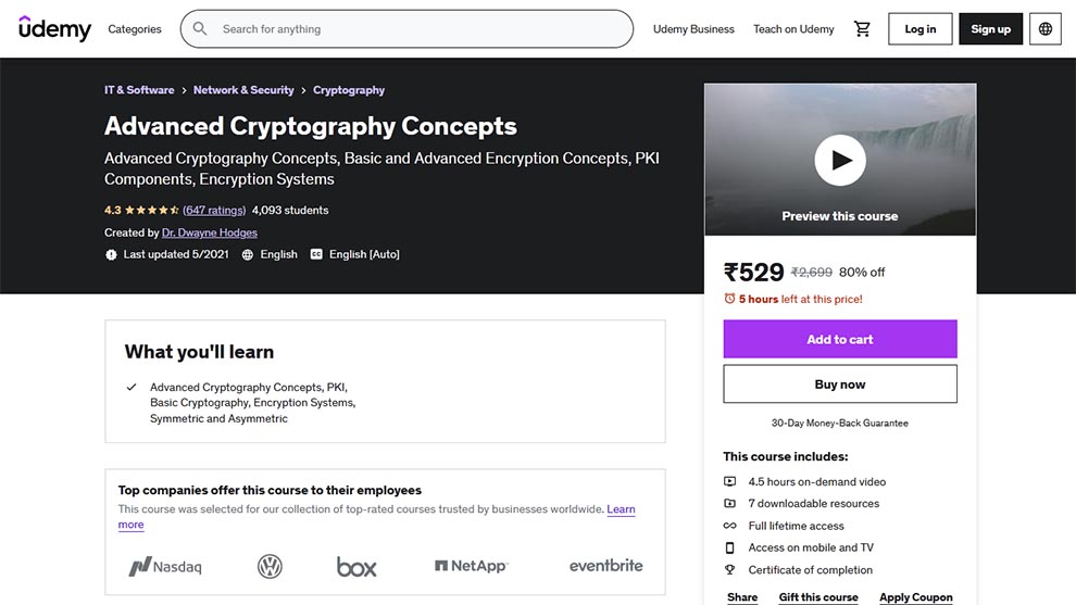 Advanced Cryptography Concepts