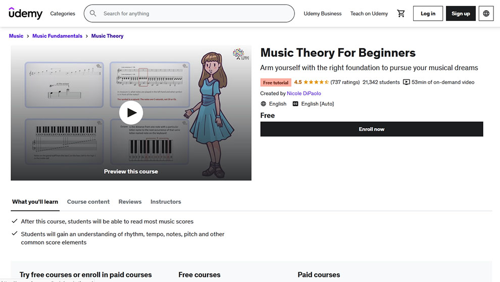 Best Free Music Theory Course: Music Theory for Beginners