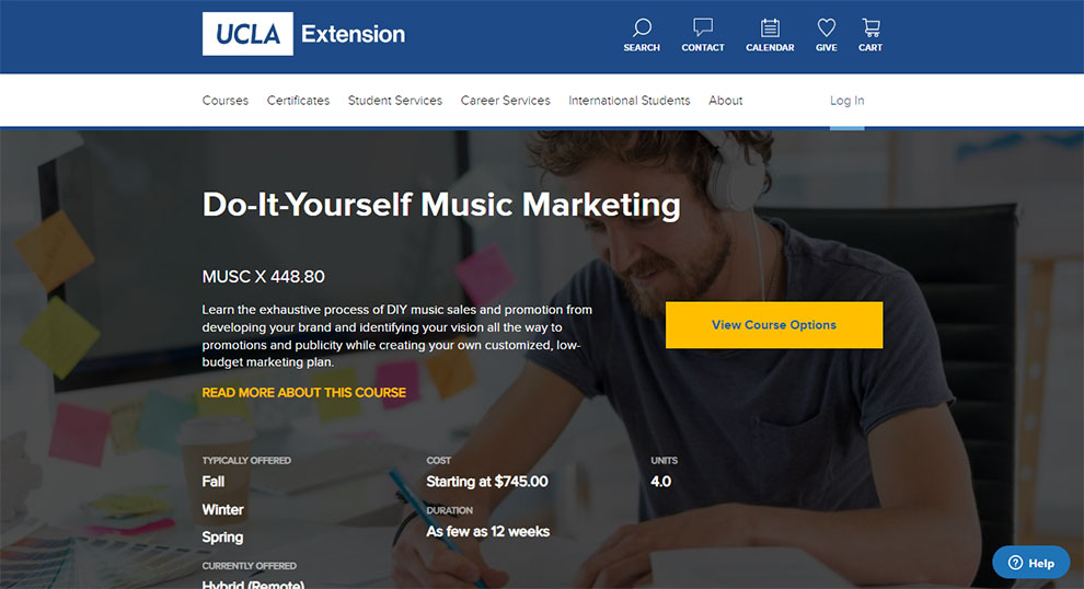 Best Professional Certificate Do-It-Yourself Music Marketing