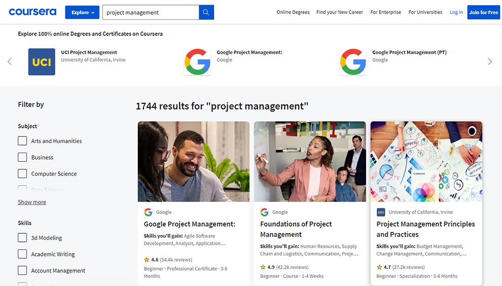 Coursera’s Best Project Management Courses Online