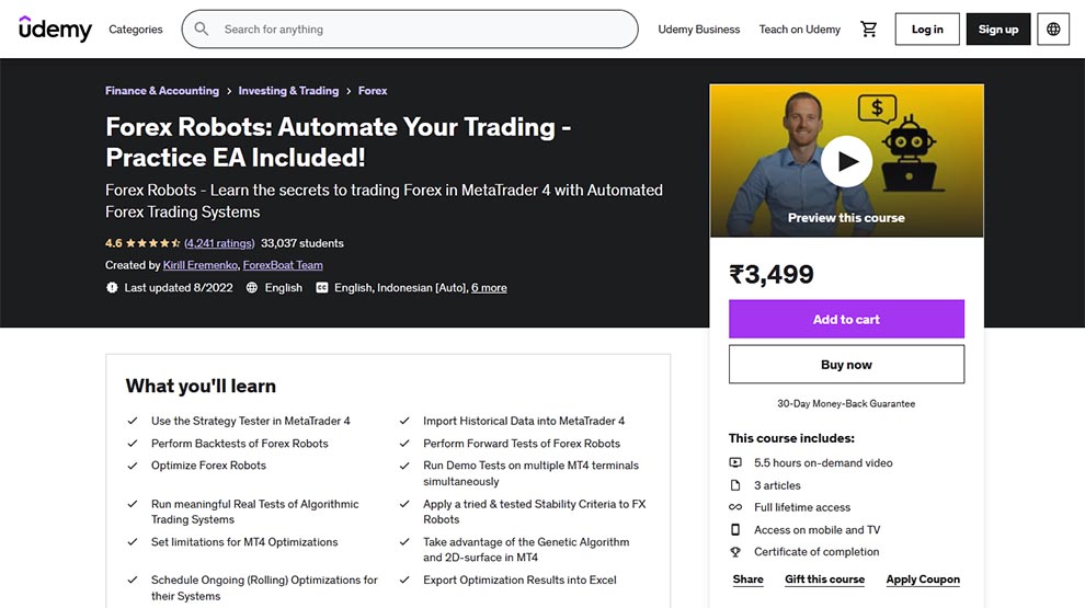 Forex Robots: Automate Your Trading - Practice EA Included!