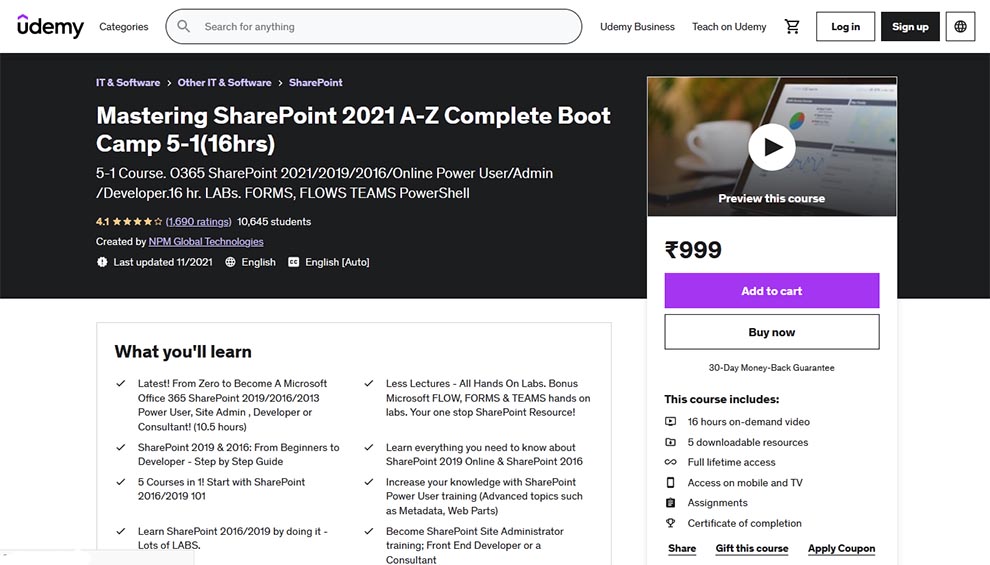 Mastering SharePoint 2021 A-Z Complete Boot Camp 5-1