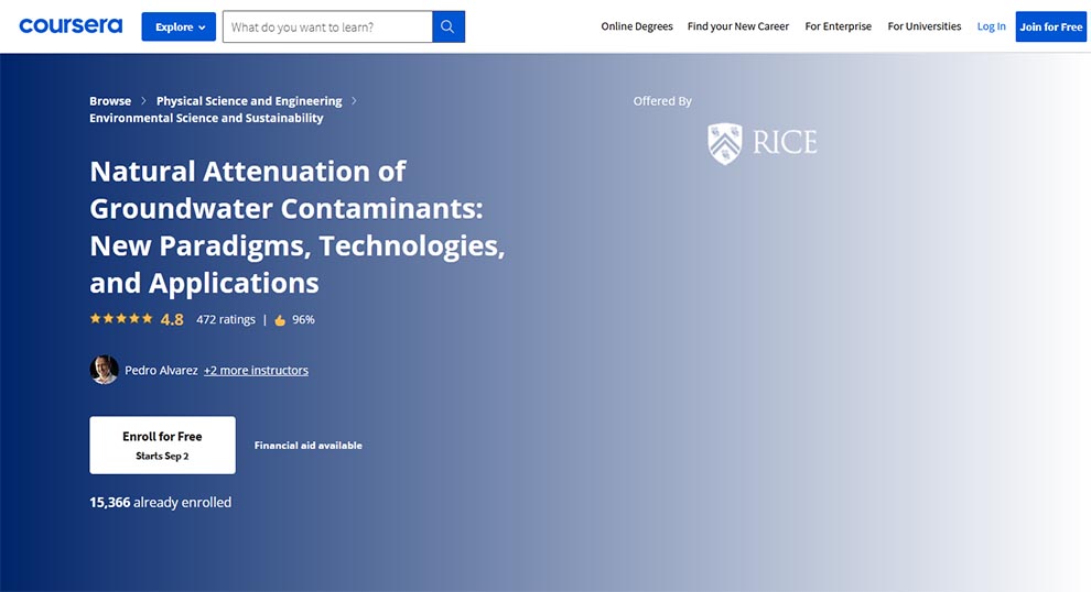 Natural Attenuation of Groundwater Contaminants: New Paradigms, Technologies, and Applications 