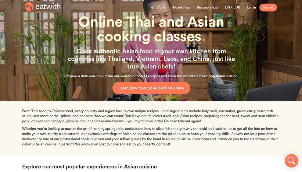 Online Thai and Asian Cooking Classes